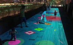 地面互动投影——亦真亦幻的全新互动体验