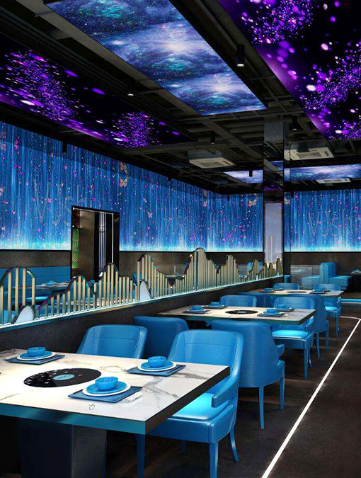 5D全息光影餐厅｜光影与艺术相融打造百变空间