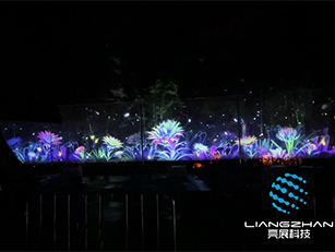 千岛湖户外纱幕投影