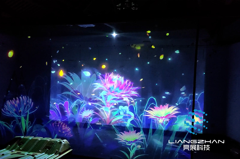 千岛湖纱幕投影秀