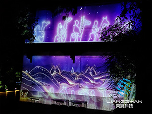 千岛湖户外纱幕投影