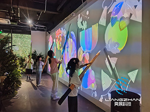 恐龙展互动光影效果